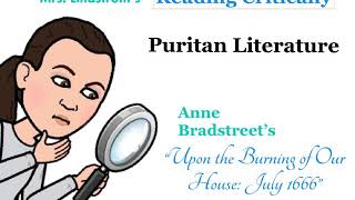 Actively Reading Puritan Literature  Anne Bradstreet [upl. by Lesly]