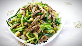 QOZIQORINLI SALAT  ГРИБНОЙ САЛАТ  SALAD WITH MUSHROOMS [upl. by Cristiona]