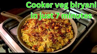 Easy Veg cooker Biryani Recipe Navrathri special Veg Biryani Injis veg biryani recipe [upl. by Anivas491]