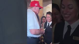 Donald Trump Gives a Generous Tip to Hotel Employee After Winning 💵 donaldtrump tips trump [upl. by Kerrin754]