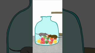 The greedy mouse Big feast 🐀😵shorts chidiyaranistories [upl. by Lanni]