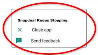 Snapdeal App Keeps Stopping Problem Solutions Android amp iOS Phones [upl. by Enom]