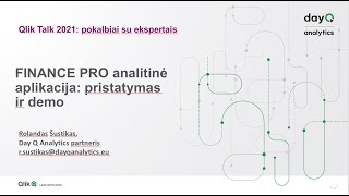 Qlik Sense Finance PRO analitinė aplikacija pristatymas ir demo [upl. by Katha537]