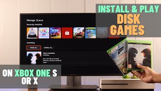 How To Install Play Disc Games on Xbox One S [upl. by Skolnik]