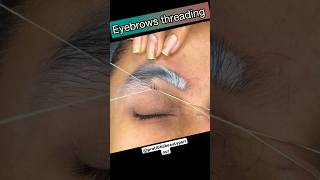 Eyebrows threading tutorial viral trendingshorts viralthreading ytshorts short🙏🙏 [upl. by Eilla]