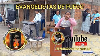 MINISTERIO EVANGELISTAS DE FUEGO EN LAS CALLES EN FERTISA ALMAS PARA CRISTO LA GLORIA ES DE DIOS [upl. by Anez218]