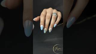 Nail extensions with gel extension design acrylicnailart art [upl. by Niall]