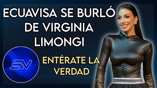 ECUAVISA SE BURLÓ DE VIRGINIA LIMONGI 😮 FARÁNDULA ECUADOR📺 [upl. by Yelak]