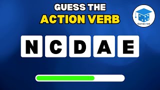 Guess The Action Verb  English Word Game [upl. by Moncear987]