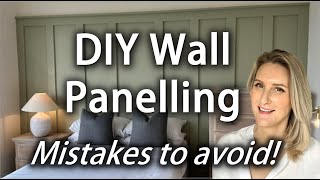 DIY wall panel wainscoting installation how to tutorial MDF panelling bespoke panelling [upl. by Retrop]