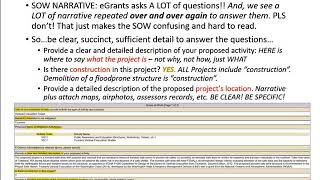 FEMA PDM Webinar Introduction to eGrants  Part 2 of 3 [upl. by Hsetih]