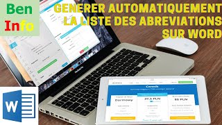 Générer automatiquement la liste des abréviations sur Word [upl. by Ydak]