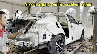 It cost 3000 to repair the deformed roof of a Nissan Sylphy [upl. by Muire]