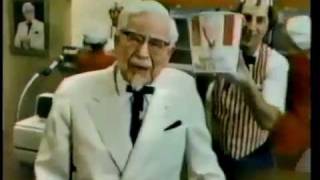 1980 Kentucky Fried Chicken Colonel Sanders Commercial [upl. by Suivatco]