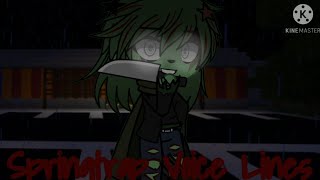 Springtrap Voice Lines  FNAF 3  Gacha Club [upl. by Ailemap]