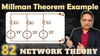 1  Millmans Theorem Example Solved Problem and Explanation [upl. by Nnylecyoj]