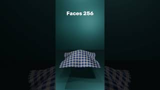 Cloth Simulation 1 Faces vs 160000 Faces [upl. by Maisey]