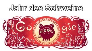 Mond Neujahr Frühlingsfest 2019  MondNeujahr 2019 Google Doodle [upl. by Earal]