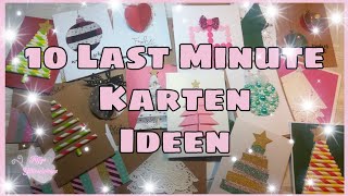 💞10 einfache Weihnachtskarten basteln [upl. by Hgielrac]