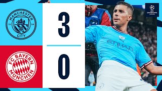 HIGHLIGHTS Man City 30 Bayern Munich  CITY TURN ON THE STYLE IN CHAMPIONS LEAGUE QUARTERFINAL [upl. by Ynttirb]