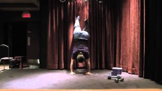 Convict ConditioningStep 8Half Handstand Pushups [upl. by Nytsirt628]