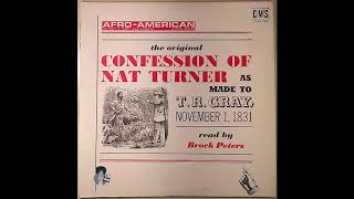 The Confession of Nat Turner  Read by Brock Peters 1968  John Henrik Clark [upl. by Assirek]