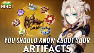 Hindi Basic Things You Should Know About Artifacts  Genshin Impact Guide [upl. by Early850]