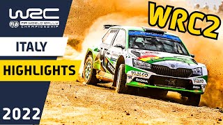 WRC Rally Highlights  WRC Rally Italia Sardegna 2022  WRC2 Friday [upl. by Lindberg]