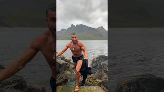 Polar Plunge In Norway 🇳🇴😆 [upl. by Yesak]