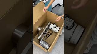 White exhaust fan installation with portable drill in kitchen [upl. by Anna-Diana]