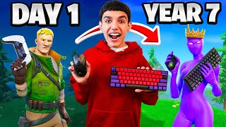 My 7 Year CONTROLLER to KEYBOARD amp MOUSE Fortnite Progression 20172024 [upl. by Curran]