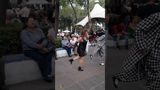 LOS PACHUCOS DE LA CIUDADELA baile ciudaddemexico pachucos [upl. by Yerdua]