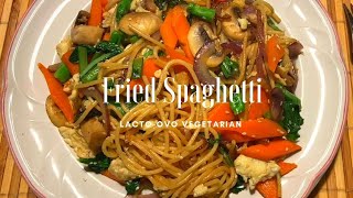 Vegetarian Fried Spaghetti with Eggs [upl. by Ohnuj]