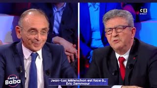 Face à baba  Éric Zemmour dit à Jean Luc Melenchon qu’il est sourd  Melenchon le clash [upl. by Reffinej891]