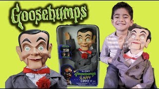 Evan unboxing of Goosebumps Slappy Doll on Christmas [upl. by Ym]