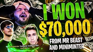 I WON 70000 FROM MR BEAST AND MINIMINTER  NOT CLICKBAIT  IM STILL IN SHOCK [upl. by Nath]