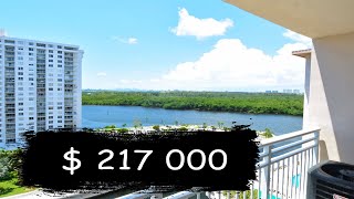 Inexpensive Condo in Miami  Sunny Isles Beach Apartment Tour  Sold for 217000 [upl. by Attiuqihc]