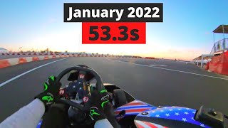 533s Hot Lap  COTA Karting January 2022 Layout [upl. by Nnylsia513]