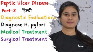 Peptic Ulcer Disease  Part2  Diagnostic Evaluations  Helicobacter Pylori Test  Treatment [upl. by Estus]