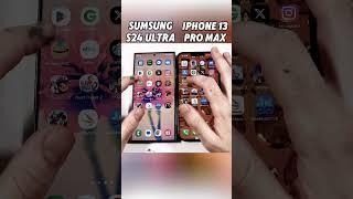 iPhone 13 Pro Max vs Samsung S24 Ultra SPEED TEST 🚀 Who’s the REAL SPEED KING 👑shortsviralvideo [upl. by Lion]