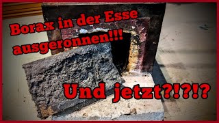 Zerstörte Borax Gasesse nur mit NatronWasserglas reparieren [upl. by Nnad]