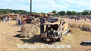 Fête de la moisson 2024 Valennes Sarthe  Les Battages à lancienne [upl. by Nita563]