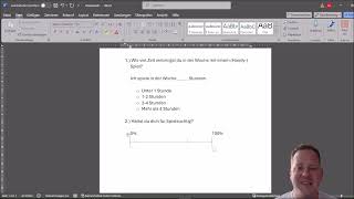 Eine Umfrage in Word erstellen [upl. by Boesch]