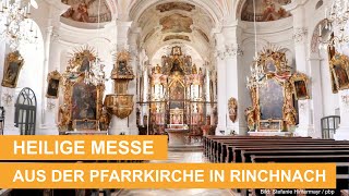 Hl Messe aus der Pfarrkirche in Rinchnach Bistum Passau mit Pfr Konrad Kuhn  01122024 [upl. by Nalyac]