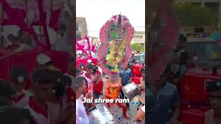 NASIK DHOL PAR JHOOMTE MAHARAJ  JAI SHRI RAM JI  HANUMAN JI LOVER shorts hanumanji [upl. by Airrej229]