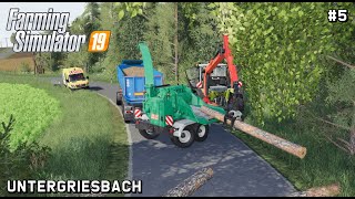 Road Cleaning  Public Works and Farming  Untergriesbach  Farming Simulator 19  Episode 05 [upl. by Oluap]