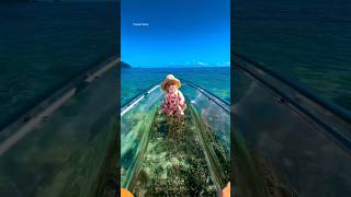 Man takes child in glass boat shortsvideo [upl. by Adgam]