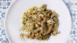 Fusilli integrali Voiello con carciofi e crema daglio  La ricetta dello Chef Cannavacciuolo [upl. by Assyla629]