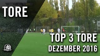 TOP 3 Tore  Dezember 2016  SPREEKICKTV [upl. by Etteinotna]