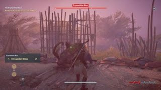 Assassins Creed Odyssey Erymanthian Boar Hard Difficulty Cheese [upl. by Burck]